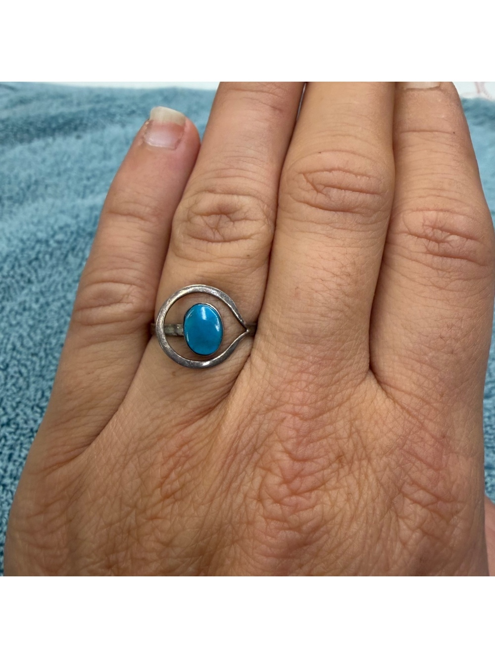 Sterling Taxco Mexico ring size 7.25 vintage 80s/90s
